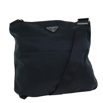 PRADA Shoulder Bag Nylon Black Auth bs13949