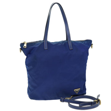 PRADA Tote Bag Nylon 2way Blue Auth bs14047