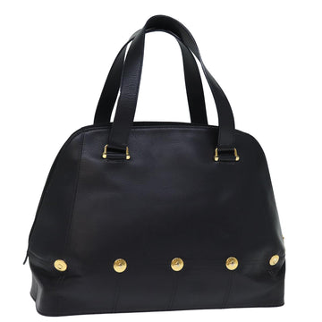 GIVENCHY Hand Bag Leather Black Auth bs14314