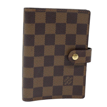 LOUIS VUITTON Damier Ebene Agenda PM Day Planner Cover R20700 LV Auth bs14380