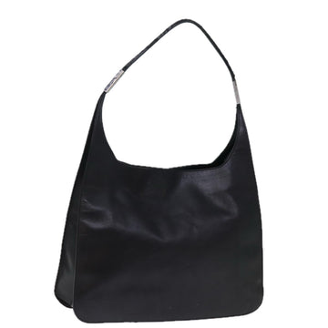GUCCI Shoulder Bag Leather Black 001 3192 002113 Auth bs14435