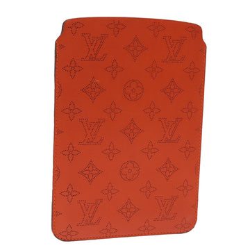 LOUIS VUITTON Mahina iPad Mini Soft Case iPad Case Orange LV Auth bs14632