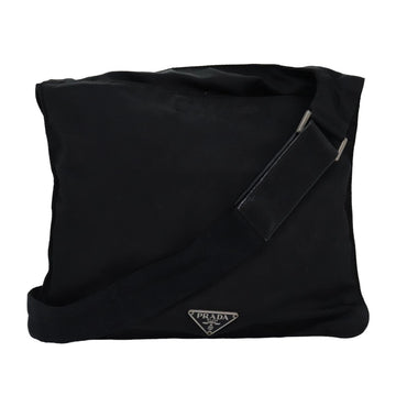 PRADA Shoulder Bag Nylon Black Auth bs14652