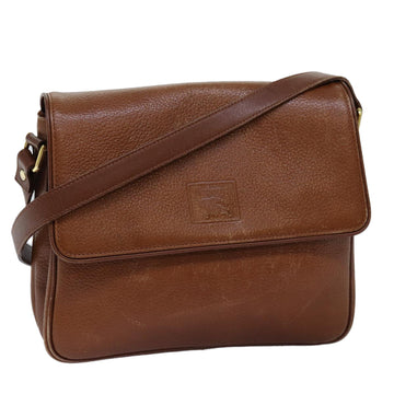 BURBERRYSs Shoulder Bag Leather Brown Auth bs14804