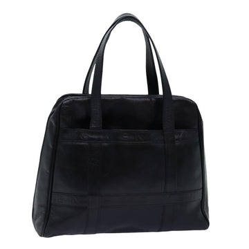 GIVENCHY Hand Bag Leather Black Auth bs14846