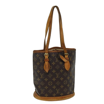 LOUIS VUITTON Monogram Bucket PM Shoulder Bag M42238 LV Auth bs14896