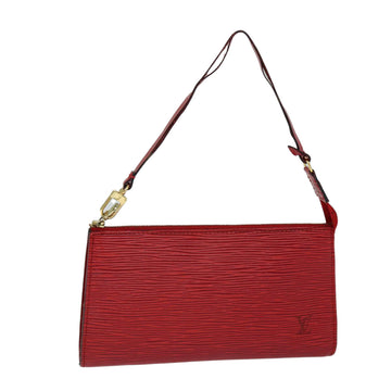 LOUIS VUITTON Epi Pochette Accessoires Pouch Vintage Red M52987 LV Auth bs14938