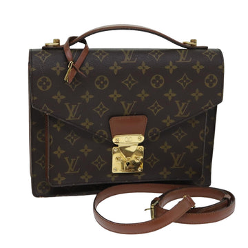 LOUIS VUITTON Monogram Monceau 28 Hand Bag 2way M51185 LV Auth bs14984