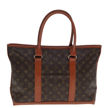 LOUIS VUITTON Monogram Sac Weekend PM Tote Bag M42425 LV Auth bs15025