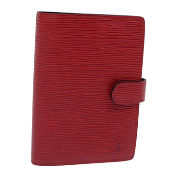 LOUIS VUITTON Epi Agenda PM Day Planner Cover Red R20057 LV Auth bs15141