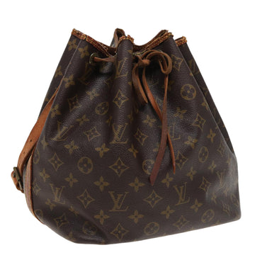 LOUIS VUITTON Monogram Petit Noe Shoulder Bag M42226 LV Auth bs15318