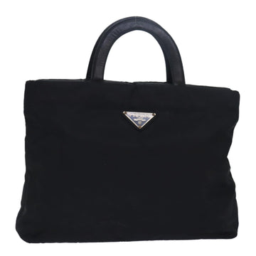 PRADA Hand Bag Nylon Black Auth bs15330