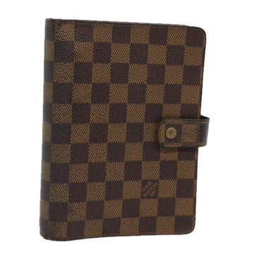 LOUIS VUITTON Damier Ebene Agenda MM Day Planner Cover R20240 LV Auth bs15345