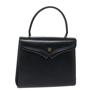 GIVENCHY Hand Bag Leather Black Auth bs15374