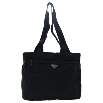 PRADA Tote Bag Nylon Black Auth bs15376