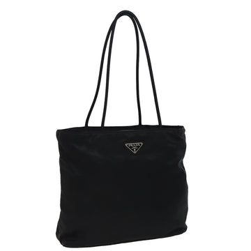 PRADA Tote Bag Nylon Black Auth bs15377