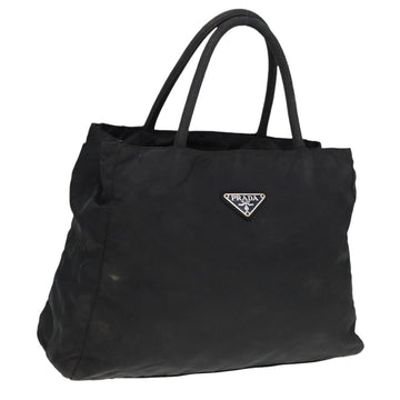 PRADA Hand Bag Nylon Black Auth bs15378