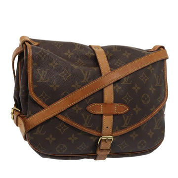 LOUIS VUITTON Monogram Saumur 30 Shoulder Bag M42256 LV Auth bs15389