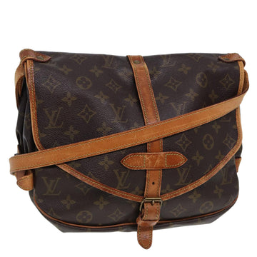 LOUIS VUITTON Monogram Saumur 30 Shoulder Bag M42256 LV Auth bs15517