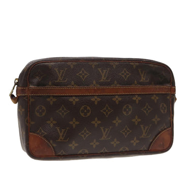 LOUIS VUITTON Monogram Compiegne 28 Clutch Bag M51845 LV Auth bs15554