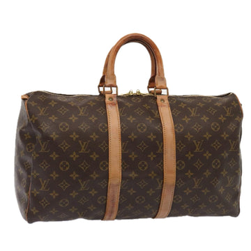 LOUIS VUITTON Monogram Keepall 45 Boston Bag M41428 LV Auth bs15586