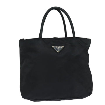 PRADA Hand Bag Nylon Black Auth bs15595