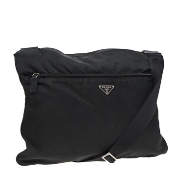 PRADA Shoulder Bag Nylon Black Auth bs15604