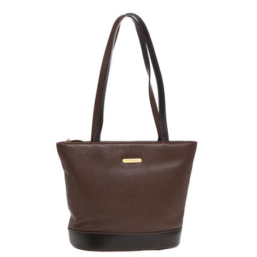 BURBERRY Tote Bag Leather Brown Auth bs15795