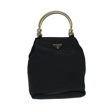 PRADA Hand Bag Nylon Black Auth bs15811