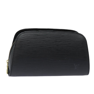 LOUIS VUITTON Epi Dauphine PM Pouch Black M48442 LV Auth bs15910