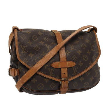 LOUIS VUITTON Monogram Saumur 30 Shoulder Bag M42256 LV Auth bs15926