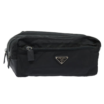 PRADA Second Bag Nylon Black Auth bs16061