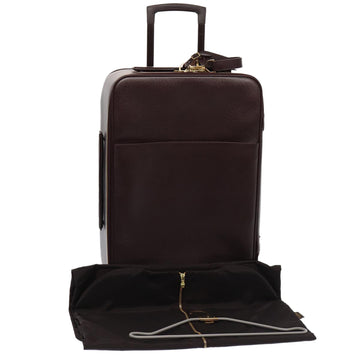 LOUIS VUITTON Taiga Pegas 55 Suitcase Acajou M23266 LV Auth bs16098