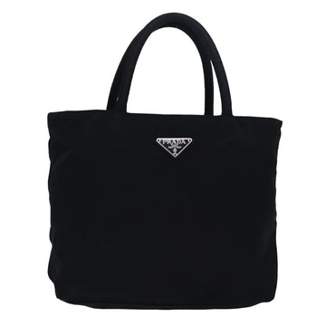 PRADA Hand Bag Nylon Black Auth bs16106