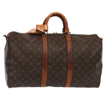 LOUIS VUITTON Monogram Keepall Bandouliere 50 Boston Bag M41416 LV Auth bs16137