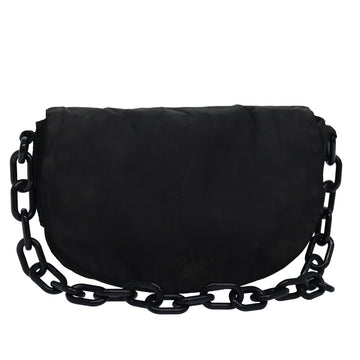 PRADA Shoulder Bag Nylon Black Auth bs16165