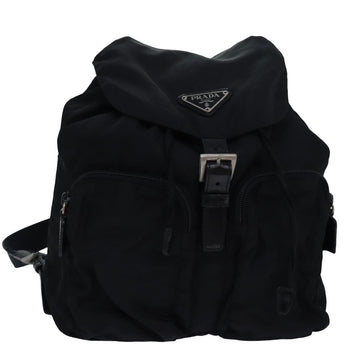 PRADA Backpack Nylon Black Auth bs16167