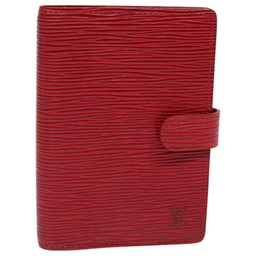 LOUIS VUITTON Epi Agenda PM Day Planner Cover Red R20057 LV Auth bs16184