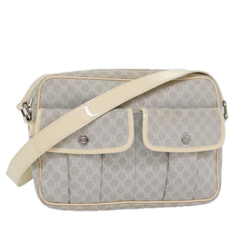 CELINE Macadam Canvas Shoulder Bag Gray Auth bs16224