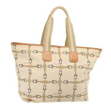 BALLY Tote Bag Canvas White Auth bs16241