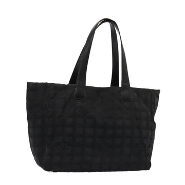 CHANEL New Travel Line Tote Bag Nylon Black CC Auth bs16269