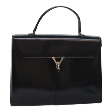 VALENTINO Hand Bag Patent leather Black Auth bs16361