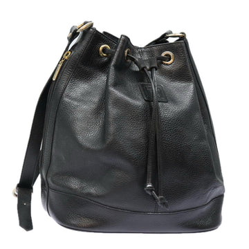 BURBERRYSs Shoulder Bag Leather Black Auth bs16400