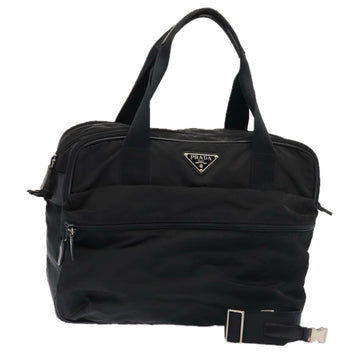 PRADA Boston Bag Nylon 2way Black Auth bs16547