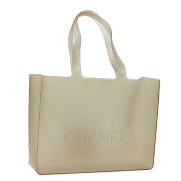 CHANEL Tote Bag Rubber Clear CC Auth bs16569