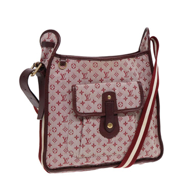 LOUIS VUITTON Monogram Mini Besace Mary Kate Bag Red M92321 LV Auth bs17037