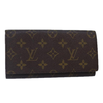 LOUIS VUITTON Monogram Porte Yen 3 Credit Long Wallet M61818 LV Auth bs17103