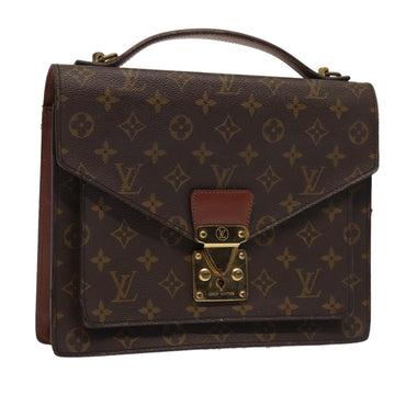 LOUIS VUITTON Monogram Monceau 28 Hand Bag 2way M51185 LV Auth bs17247