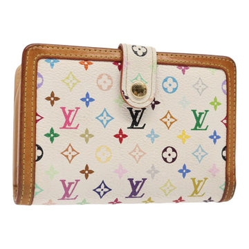 LOUIS VUITTON Multicolor Portefeuille Viennois Wallet Black M92987 Auth bs17392