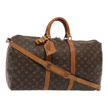 LOUIS VUITTON Monogram Keepall Bandouliere 50 Boston Bag M41416 LV Auth bs17413